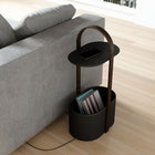 Umbra Hub Storage Table - Black/Walnut-5-Year Manufacturer Warranty