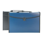 Staples 13-Pocket Poly Portable Expanding File - Legal Size-Snap-lock closure ensures added security