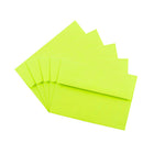 JAM Paper A6 Invitation Envelopes, 4.75 x 6.5, Brite Hue Ultra Lime Green, 250 Pack (52610H)-Envelope Size: 4.75" x 6.5"