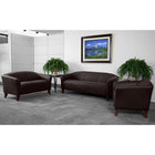 Flash Furniture – Fauteuil en cuir de la série Hercules Imperial, brun-Coussin de siège fixe