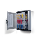 Durable Predrilled Brushed Aluminum Key Cabinet with Combination Lock - 36 Key - Silver-Combination Lock