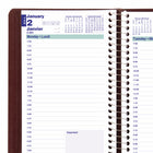 Blueline - Agenda Quotidien 2023, Reliure Spirale, 8 H x 5 L po, Bilingue, Bourgogne-Espace pour notes sur chaque page avec sommaire des dépenses à la fin de chaque mois