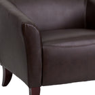 Flash Furniture – Causeuse en cuir de la série Hercule Imperial, brun-Siège et dossier légèrement incurvés