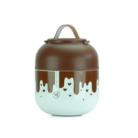 Minimal V2 Insulated Food Jar, 500mL, Chocolate-With its double-wall vacuum insulation technology, beverages remain hot up to 7 hrs, and cold up to 9 hrs