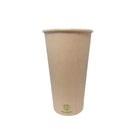 Eco-Packaging 20 oz Bamboo Fibre Hot Cup - 600 Pack-Made from top quality bamboo fibre and PE Lined