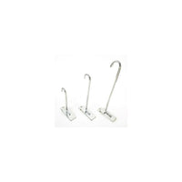 Wamaco 8" Slatwall Safety Hook, Chrome, 20 Pack-Slatwall fixture designed to secure hanging products from falling