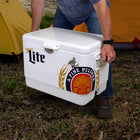 Miller Lite Ice Chest Cooler with Bottle Opener - 51 L (54 qt) - 85 Cans-Classic ice chest design with licensed Miller Lite graphics