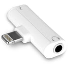 Aluratek iPhone Combo Lightning & 3.5MM Adapter-Dual Lightning Ports - Simultaneously listen to music or audio with the 3.5mm jack output and charge your phone without compromise.