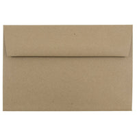 JAM Paper A9 Invitation Envelopes, 5.75 x 8.75, Brown Kraft Paper Bag Recycled, 100 Pack (LEKR875g)-Brown