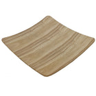 Cathay Importers - 10"W x 10" x 1.2"H, Light Brown, Bentwood plateau carré-Construction robuste en bois cintré - fabriqués à partir de placage de bois de saule