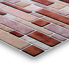 CTG Brands Multi Square Peel and Stick Wall Tiles, 10" x 10", Brown/Beige, 6 Pack-Perfect size: each backsplash tile measures 10"L x 10"H in dimensions (approx. covers 4.17 sq. ft. per carton)