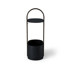 Umbra Hub Storage Table - Black/Walnut-Hub side table features an integrated arc handle making it easy to move around to different spaces or rooms.