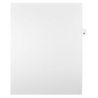 Mark Maker Legal Exhibit Index Tab White Single Tabs, 1/25th Cut, Letter Size, No Holes, Number 58, 25 Pack-White Single Tabs, 1/25th Cut