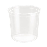 Solo Recycable Gourmet Deli Container, 24 oz., Clear, 500 Pack-Clear