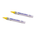 Marvy Uchida Broad-Point Opaque Paint Markers - Yellow - 2 Pack-Marker Tip: Broad Point
