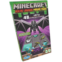 Thinkfun Minecraft jeu de logique magnétique (French Edition)-CONTENT: 9 magnetic Minecraft pieces, game instructions, a booklet containing 40 challenges from Beginners to Experts, and their solutions