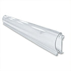 Azar Displays 23.75"W x 2.25"H Bullnose Flip Up C-Channel, Clear (600038)-2