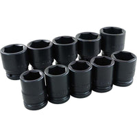 Gray Tools 10 Piece 3/4" Drive, 6 Point SAE Standard, Impact Socket Set, 15/16"-1-5/8"-Contains Sizes: 15/16, " 1", 1 1/16", 1 1/8", 1 1/4", 1 5/16", 1 3/8", 1 7/16", 1 1/2", 1 5/8".