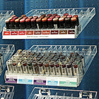 Azar Displays 13 Compartment Lipstick Tray with Spring Load, 2 Pack (225513)-Works well with pegboard and slat wall displays