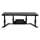 Allsop Metal Art ErgoTwin Support de moniteur réglable - Noir-Porte-téléphone / tablette intégré