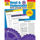 Evan-Moor "Read And Understand with Levelled Texts" Grade 5 Resource Book, Language Arts/Reading (EMC3445)-Ages 10 - 11 years and grade 5th