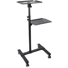 StarTech.com - Table Vidéoprojecteur et PC Portable - Chariot Présentation Mobile-SUPPORT POUR ORDINATEUR PORTABLE ET PROJECTEUR MOBILE : ce chariot mobile robuste est doté de 2 étagères (à différentes hauteurs) pouvant chacune supporter 10 kg ; ce chariot à roulettes robuste est doté d'une base solide (45,5 cm x 50,2 cm) avec des roulettes verrouillables