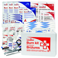 First Aid Central Large Burn Kit - White Plastic Case-Contains full array of burn relief supplies