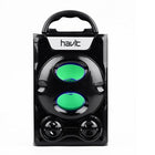 Havit HV-SK587BT 5W Bluetooth Wireless Speaker, 7 LED light, USB, MicroSD, FM - Black-40Hz-20kHz