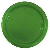 JAM Paper Round Paper Party Plates - Medium - 9 Inch - Green - 50 Pack-Colour: Green | Easily match your party theme with colourful plates