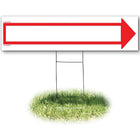 HeadLine 6"x24" Yard Sign  -  Arrow-Constructed of 4mm thick, durable, corrugated plastic