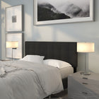 Flash Furniture Bedford Tufted Upholstered Queen Size Headboard - Black Fabric-Headboard Size: 61.5''W x 2.5''D x 22''H