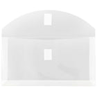 JAM Paper #10 Plastic Envelopes with VELCRO Brand Closure, 1 Expansion, 5.25 x 9.5, Clear Poly, 108 Pack (921V1CLB)-Dimension: 10"H x 5.2"W x 0.1"D