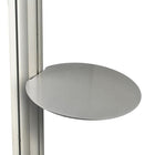 Azar Displays Shelf for Sky Tower Unit, Round (300277-SLV)-Shelf