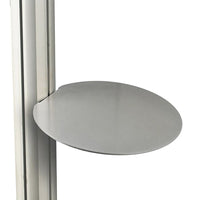 Azar Displays Shelf for Sky Tower Unit, Round (300277-SLV)-Shelf