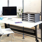 Bankers Box 8-Compartment Literature Sorter -Letter-Size - Pinstripe-Quick and easy assembly