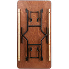 Flash Furniture 30" x 60" Rectangular Wood Folding Banquet Table with Clear Coated Finished Top-.5'' Thick Plywood Top