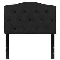 Flash Furniture Cambridge Tufted Upholstered Twin Size Headboard - Black Fabric-Contemporary Style