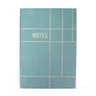Staples Grid Fabric Journal - Teal - 6" x 8"-Fabric cover - Teal