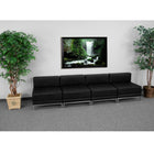 Flash Furniture HERCULES Imagination Black LeatherSoft Lounge Set, 4 Pieces-Add on pieces as your business grows