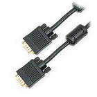 BlueDiamond Premium VGA Ferrite True 15 Pin M/M, 10ft (80194)-Video Monitor cable features two HD15 male connectors providing a high quality VGA connection with interference protection