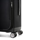 Bugatti Washington 30" Hybrid Hardside/Softside Spinner Check-in Luggage - Black-Maximum manoeuverability in any direction with the double 360-degree spinner wheels (8 wheels)