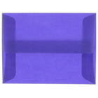 JAM Paper A2 Invitation Envelopes, 4.38 x 5.75, Purple Translucent Vellum, 100 Pack (PACV607g)-Primary blue