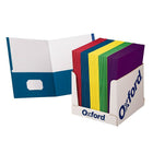 Oxford School Grade Twin Pocket Folders - 100 Pack-Holds 100 sheets (50 per pocket) of letter size paper