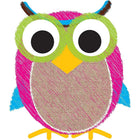 Gommes à effacer magnétiques pour tableau blanc Ashley, hibou griffonné en toile de jute, paquet de 6-Des designs amusants pour égayer votre planche