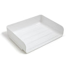 TRU RED Side Load Stackable Plastic Letter Tray - White - 2 Pack-Stackable side load letter tray helps keep your desk and papers organized