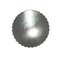 04 Pack5-10Rss Cake Board 10 Inch .04 Pack5 Enjay Round Silver Scallop Edge 250 Pack-Silver