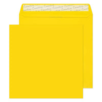 Blake Creative Color Bright Yellow Invitation Envelopes - 8 5/8" W x 8 5/8" L - Banana Yellow - 10 Pack-Banana Yellow