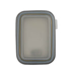 Minimal Silicone Food Storage Container - Grey - 460ml - Set of 2-100% food grade pure silicone