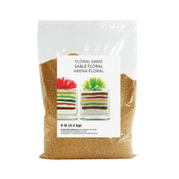 Sandtastik Floral Coloured Sand, 5 lb (2.3 kg) Bag, Espresso-Coarse grain with natural sparkle throughout