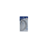 Westcott 180 Degree Protractor, 6", 36/Pack (ACM11200)-Ruler at the base for quick measurements